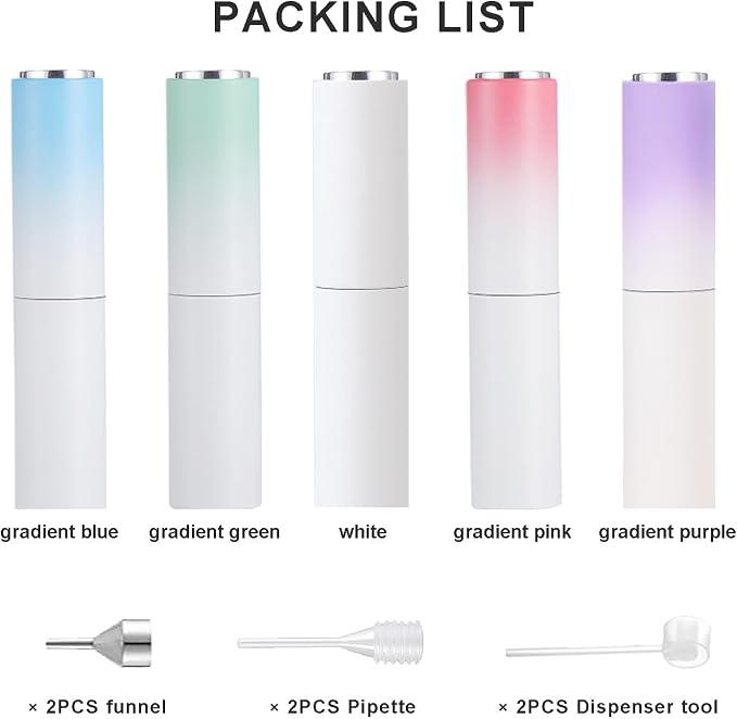 8ML Atomizer Perfume Spray Bottle for Travel (5 PCS) Empty Cologne Dispenser, Refillable Portable Sprayer