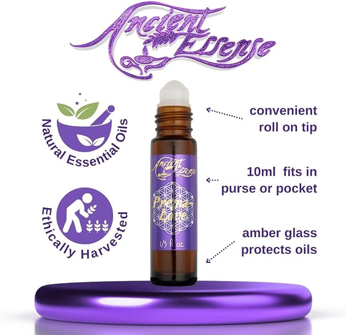 Ancient Essence Prema Love Roll On Essential Oil Embrace Love & Devotion Rejuvenates Skin Aromatherapy Calming & Relaxing Therapeutic Grade (1/3 FL OZ)
