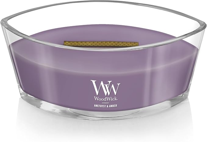 WoodWick Ellipse Candle Amethyst & Amber 16 oz. (Pack of 2)