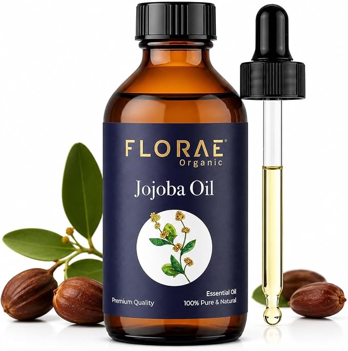 Jojoba Essential Oil 4 Fl Oz – 100% Pure and Natural Jojoba Oil for Diffuser and Aromatherapy, Skin, Massage, Candle and Soap Making Fragrance with Premium Glass Dropper