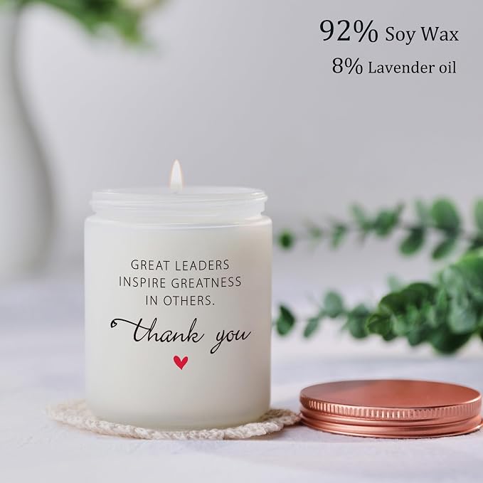 Funny Gift for Boss – Boss's Day, Office, Birthday, Promotion, Thank You, Retirement, Christmas Candle Gift for Boss Women & Men – Unique Desk Decor