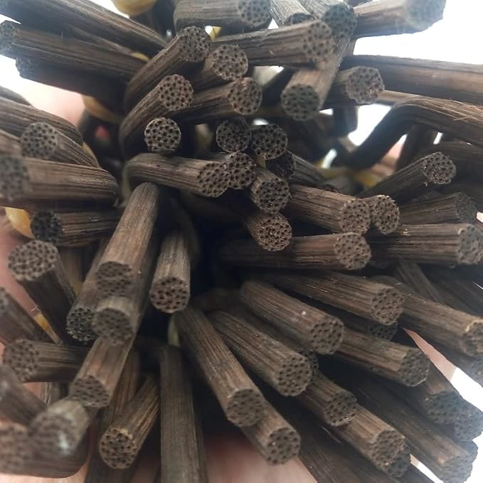 7Inch 100 Pcs Brown Wavy Rattan Reed Diffuser Sticks Fragrance Diffuser Replacement Refill Sticks
