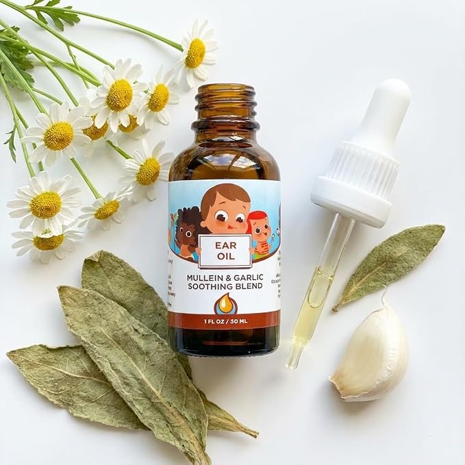 Punkin Butt Baby Ear Oil | Organic Garlic, Mullein, Calendula Ear Drops Safe for Infants (1 oz)