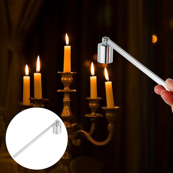 IMIKEYA 1pc Stainless Steel Candle Snuffer Elegant Tool for Safely Extinguishing Candles Accessory and Convenient Design for