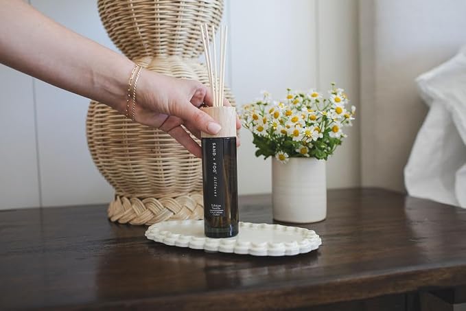 Sand + Fog Tahitian Vanilla Reed Diffuser | Made with Essential Oils | Fill Your Home with the Your Favorite Luxurious Fragrance