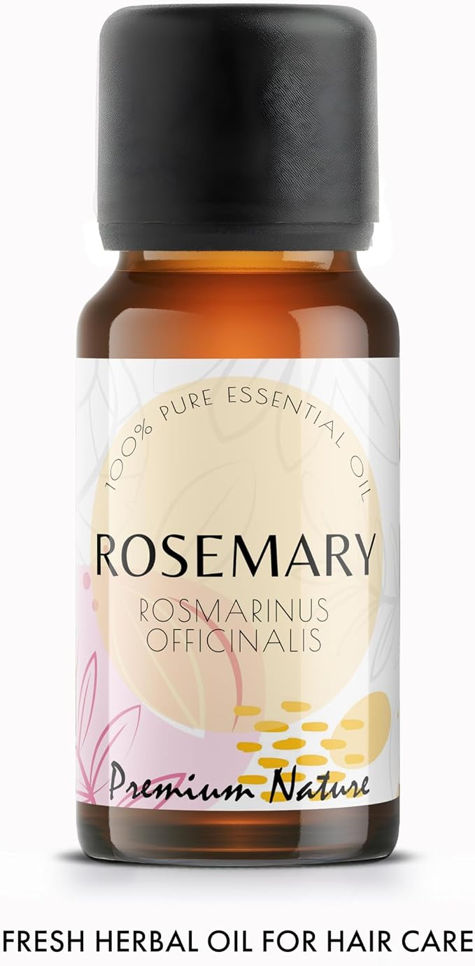 Organic Rosemary Essential Oil | 100% Pure & Natural Rosmarinus officinalis Leaf Oil Fresh Herbal Camphoraceous Aroma | for Diffuser, Candle Making & DIY Aromatherapy Blends, 10ml