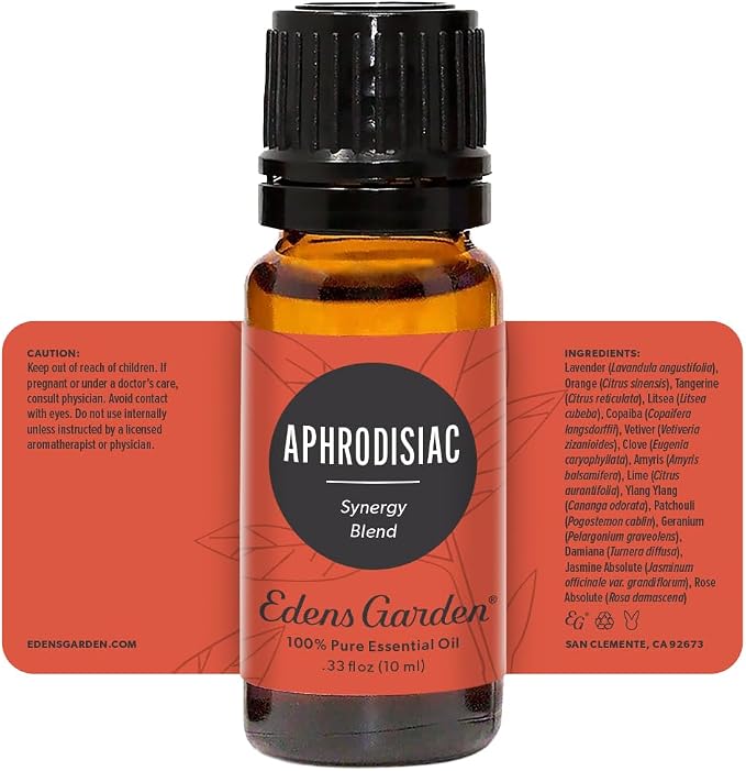 Edens Garden Aphrodisiac Essential Oil Blend- 100% Pure Premium Grade, Undiluted, Natural, Therapeutic, Aromatherapy, The Best for Diffusing, Skin, Candle, Hair 10 ml (.33 fl oz)