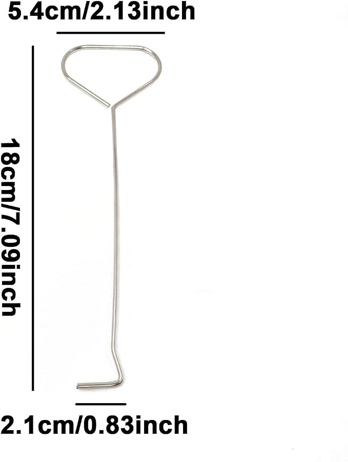 Honbay 2PCS Stainless Steel Candle Wick Dippers Put Out Wick Dippers Candle Hooks