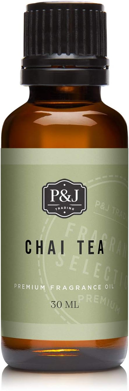P&J Trading Fragrance | Chai Tea Oil 30ml - Candle Scents for Candle Making, Freshie Scent, Soap Making Supplies, Diffuser Oil Scents