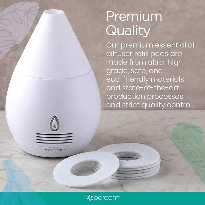 SpaRoom Mini Scentifier Essential Oil Fan Diffuser Refill Pads, Pack of 6