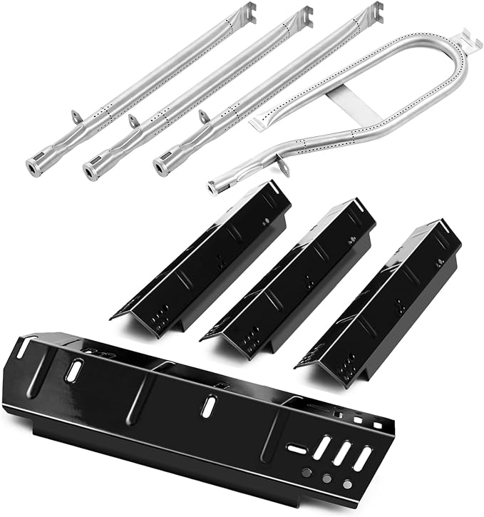 Charbrofire DGH450CRP Heat Tent 4 Burner Grill Replacement Parts for Dyna Glo Grill Heat Shield 70-02-615 70-02-423 Dynaglo Burner Tube DGF451CRP DGH450CRN-D DGH450CRP-D Dyna-Glo Grill Parts