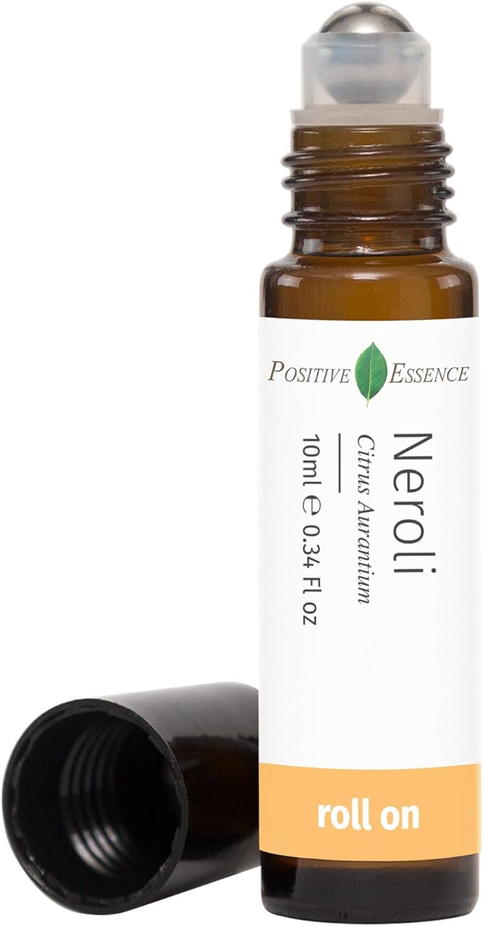 Neroli Essential Oil Roll-On – Natural Aromatherapy Perfume Oil, Pre-Diluted with Jojoba for Skin, Travel Size 15mL Roller with Leak-Proof Metal Ball – Derived from Bitter Orange Blossom (10 mL)