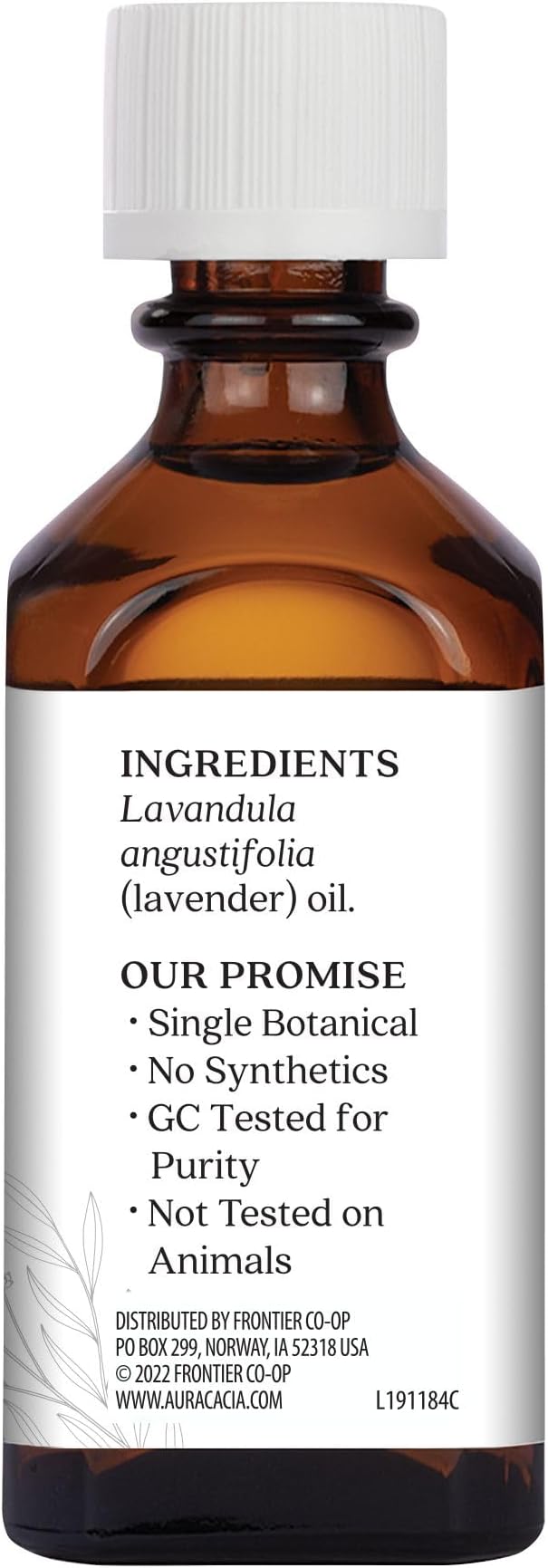 Aura Cacia 100% Pure Lavender Essential Oil | GC/MS Tested for Purity | 60 ml (2 fl. oz.) | Lavandula angustifolia