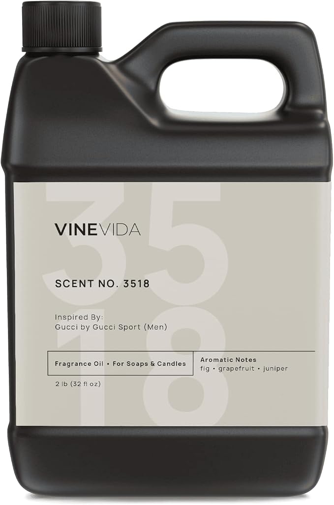 VINEVIDA Scent NO. 3518 Fragrance Oil - 32oz (2lbs) - Fragrance Oil for Candle Making - Made in USA Candle Scents Scents for Soap Making