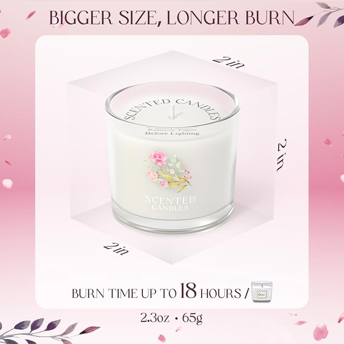 CHILLFLAME Scented Candles Gifts for Women, Candle Gift Set for Her, 6 Scented Votive Candles, Birthday Gifts for Women/Men (6 Colors, 14 oz)