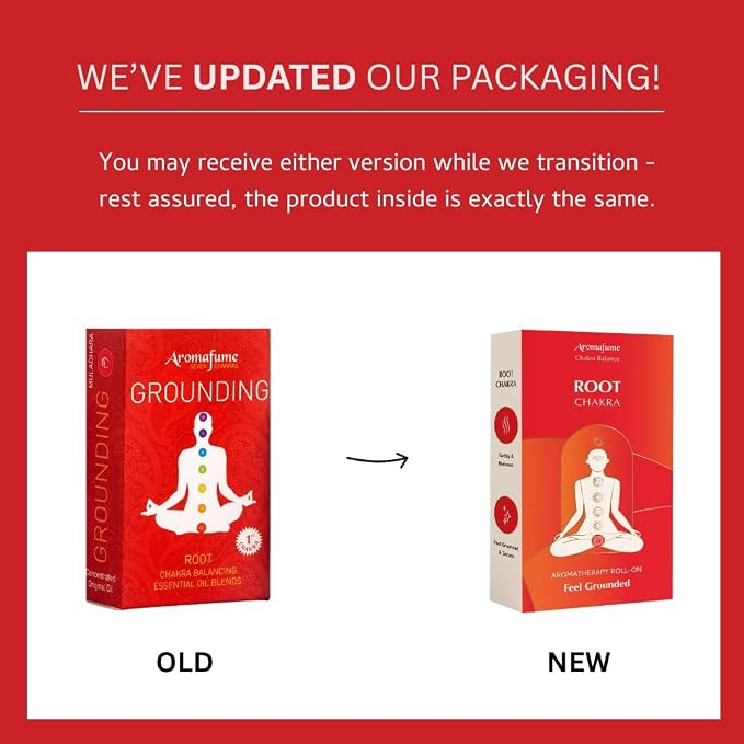 Root Chakra Essential Oil Roll-On Blend by Aromafume | 10ml/0.33 fl oz | Muladhara | Aromatherapy Oils for Chakra Balance | Patchouli Extracts | Chakra Incense for Meditation, Yoga, Reiki