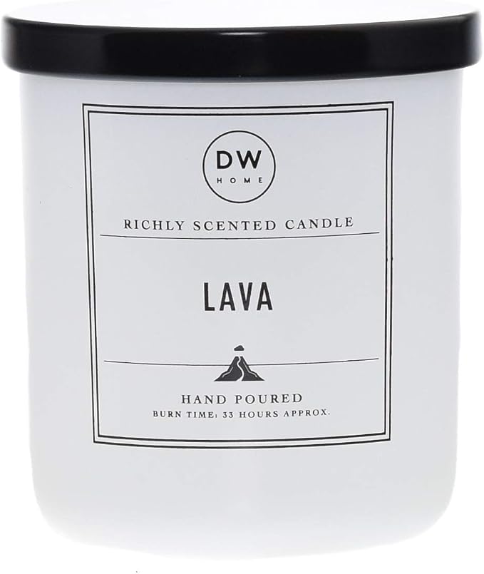 DW Home Lava Scented Candle for Home, 9 oz, Medium Single Wick Candle Jar, Up to 33H Burn Time, Luxury Scented Candle for Relaxation, Gifting, Home Décor