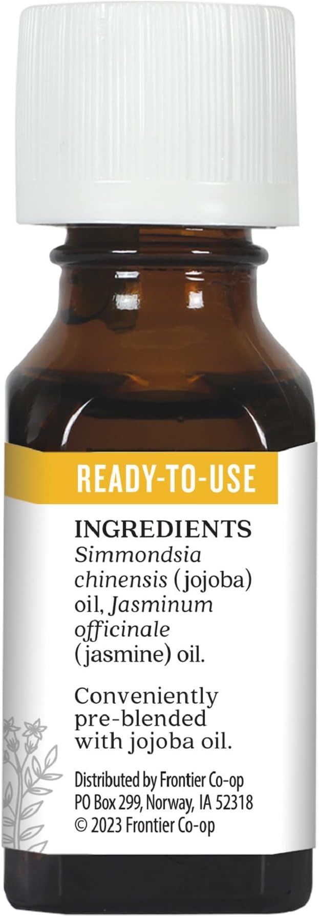 Precious Essentials Oil Jasmine Absolute w/Jojoba Aura Cacia 0.5 oz Oil