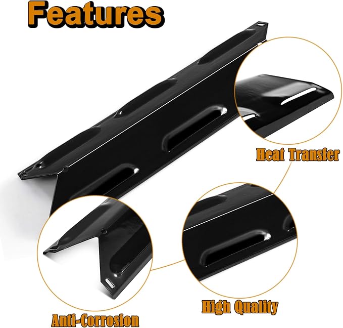 Grill Replacement Parts for BBQ Pro Kenmore 5 Burner 146.47468610 146.23680310 146.47469610 146.23770310 146.16153110 Flame Tamer Heat Plates 40800023 Burner 40700125 Crossover Tubes