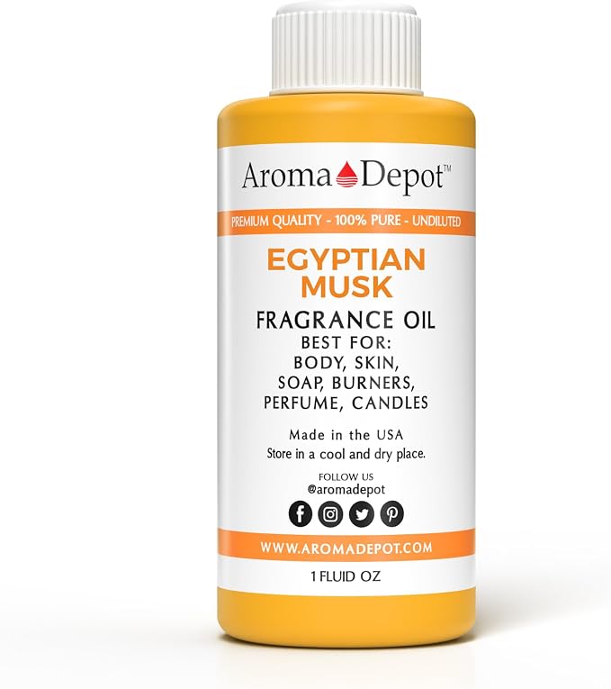 Egyptian Musk Perfume/Body Oil Our Interpretation, Premium Quality Uncut Fragrance Oil Musk Scent (1 Ounce Plastic)