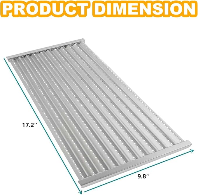 BBQ-PLUS 17 Inch Emitter Plates Replacement for Charbroil Tru Infrared Grill Replacement Parts 463242715, 463242716, 463257520, 463276016, 466242715, 466242815, CHRG533-0009-W1, Lowes 606682, 639322