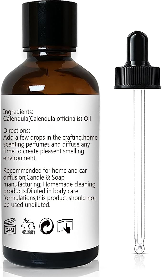 GM Gumili Calendula Essential Oil 1 Oz, Home Fragrance Oil for Perfume, Soaps, Candle Making, Dryer Balls, Diffusers