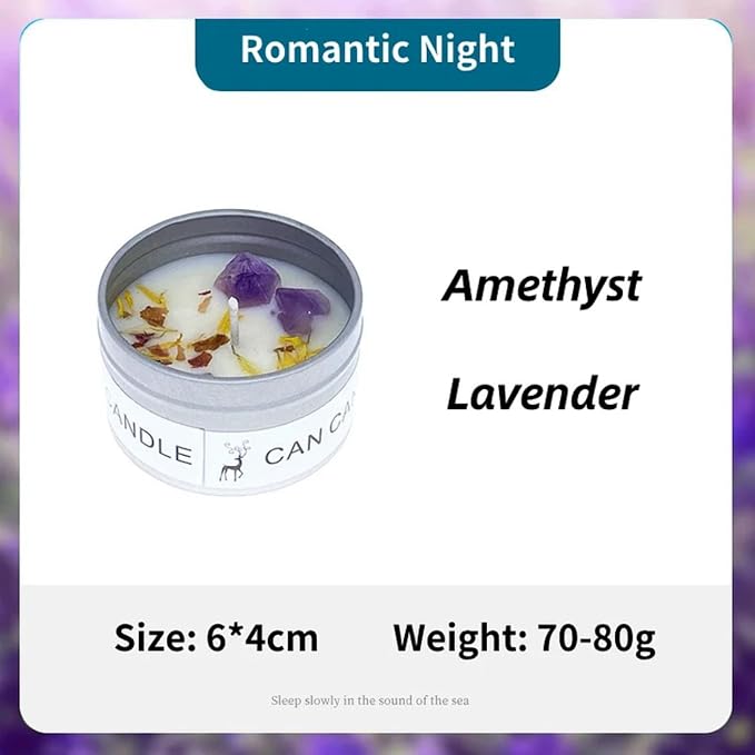 Chakra Crystals Candle, 3 Scented Soy Candles with Crystals, Spiritual Gifts for Women, Birthday Gift, Aromatherapy Chakra Candle with Healing Stones, Healing Candles (Heartfelt Balance Set)