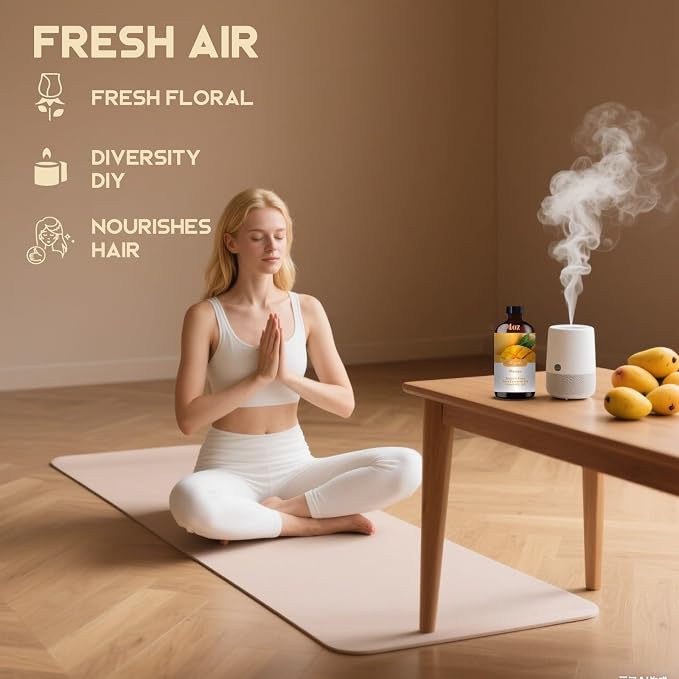 Mango Essential Oil, Mango Oil for Diffuser, Humidifier, DIY Candle, Soap, Sweet Tropical Scent, Home, Gift Ready,Mango Fragrance Oil - MLYNKL Essential Oils (4.33 fl oz / 130ml)
