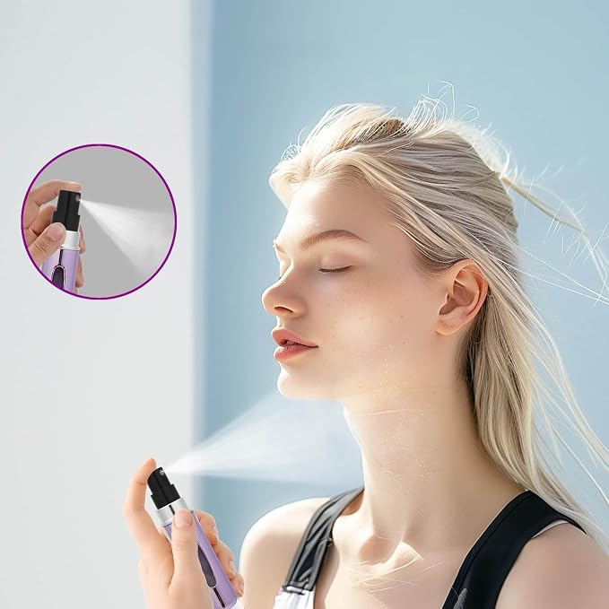 Perfume Travel Refillable Atomizer, Mini Perfume Atomizer Refillables, Scent Pump Case, Small Perfume Spray (10Pcs,5ml)