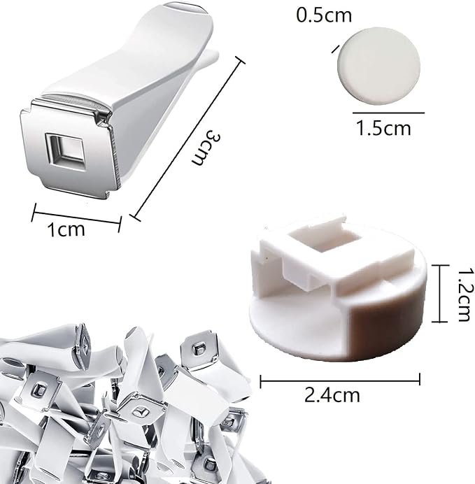 Car Air Vent Clips with Slot Head，Air Freshener Clip Auto Fragrance Pads replacement clips DIY Decorations for Office Home Automotive（10Pcs,White)）