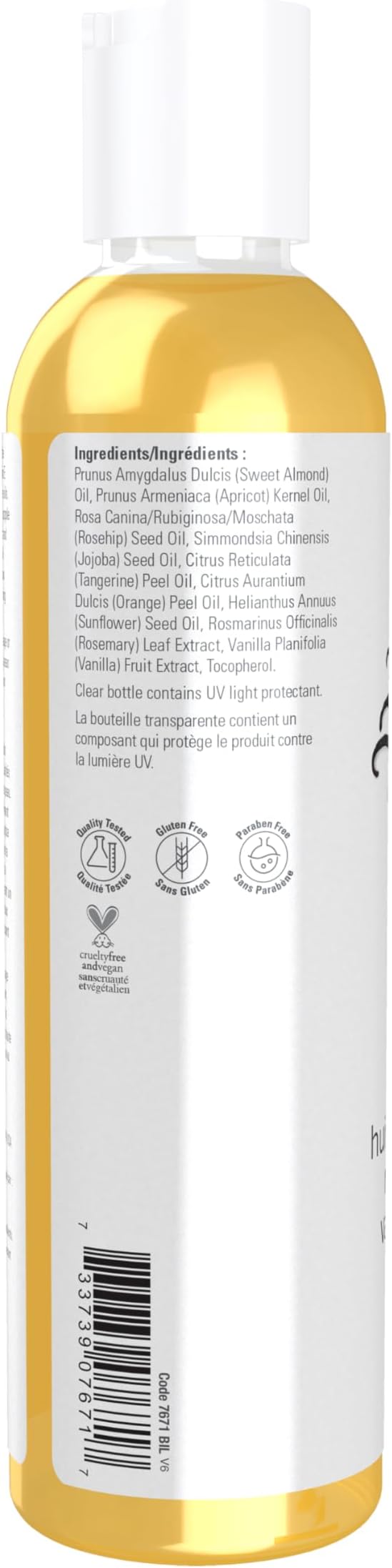 NOW Solutions, Refreshing Vanilla Citrus Massage Oil, Skin Rejuvenating Blend, Supple Skin, 8-Ounce