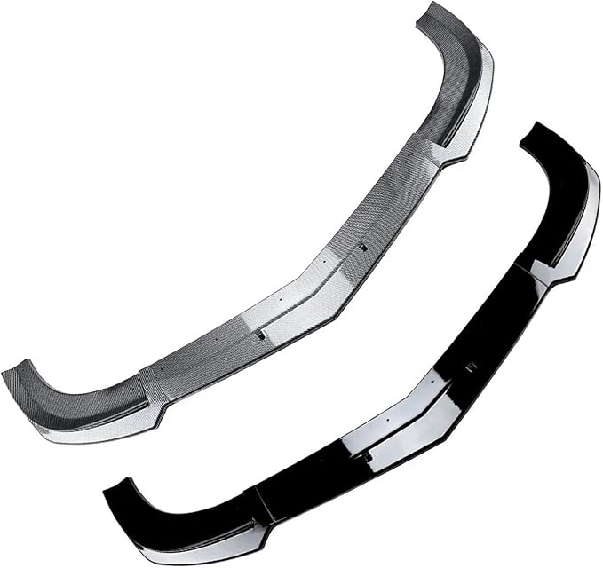 Front Bumper Lip Splitter For Mercedes Benz C Class W204 S204 C63 AMG 2011-2014 Car Diffuser Spoiler Blade Body Kit Guard(Glossy Black)