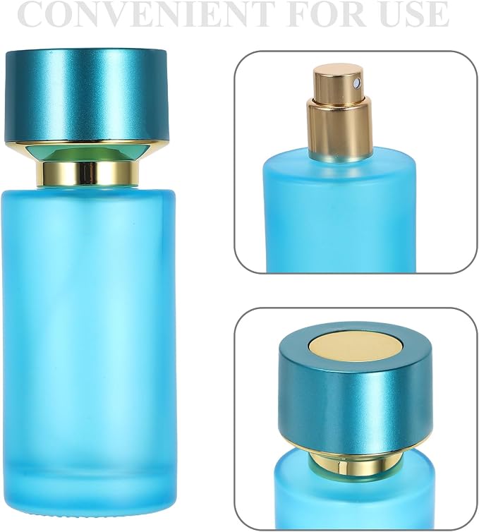 OSALADI Glass Perfume Refill Bottle Portable Travel Spray Atomizer Refillable Fragrance Container Lightweight Scent Dispenser for Men and Women