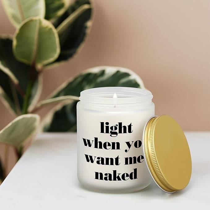 Funny Gifts for Boyfriend Husband Him Her Girlfriend Wife, Romantic I Love You Gift for Valentine‘s Day Anniversary, Birthday Gifts for Men Women Couple Fiance - Lavender Scented Candle