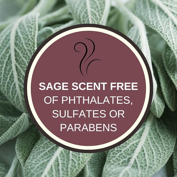 Premium Sage Candle for Cleansing – Natural Soy Wax, Cotton Wick, Paraben and Phthalate Free Scent, Non Toxic, Clean Scented Candles for New Home, Smudging, House Negative Energy Protection, 6oz