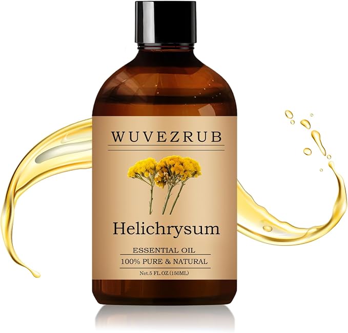 Helichrysum Essential Oil– Huge 5 Fl Oz, 100% Pure and Natural Essential Oils for Diffuser, Aromatherapy, Soap and Candle Making, Premium Grade Helichrysum Oil-150ML