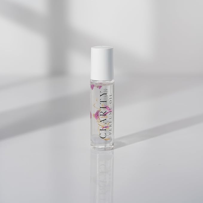CRYSTAL + IRIE Crystal Infused Perfume Oil Roll-On – Long Lasting Fragrance Oil with Crystals & Botanicals – Alcohol Free Travel Size Perfume for Women – 10ml (Clarity)