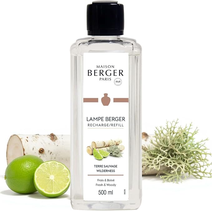 MAISON BERGER Lampe Berger Refill, 500 ml, Wilderness | Catalytic Lamp Fragrance Refill, Helps Neutralize Odors, ~80 h Fragrance Diffusion, Made in France