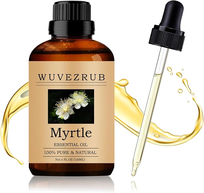 Myrtle Essential Oil 120ML - 100% Pure and Natural Oils for Aromatherapy Diffuser - 4 Fl Oz/Myrtle