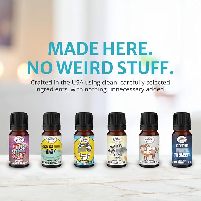 Wild Essentials Go The F to Sleep Essential Oil Blend, Soothing Bedtime Aromatherapy Oil for Diffusers, 100% Pure, Crafted in USA