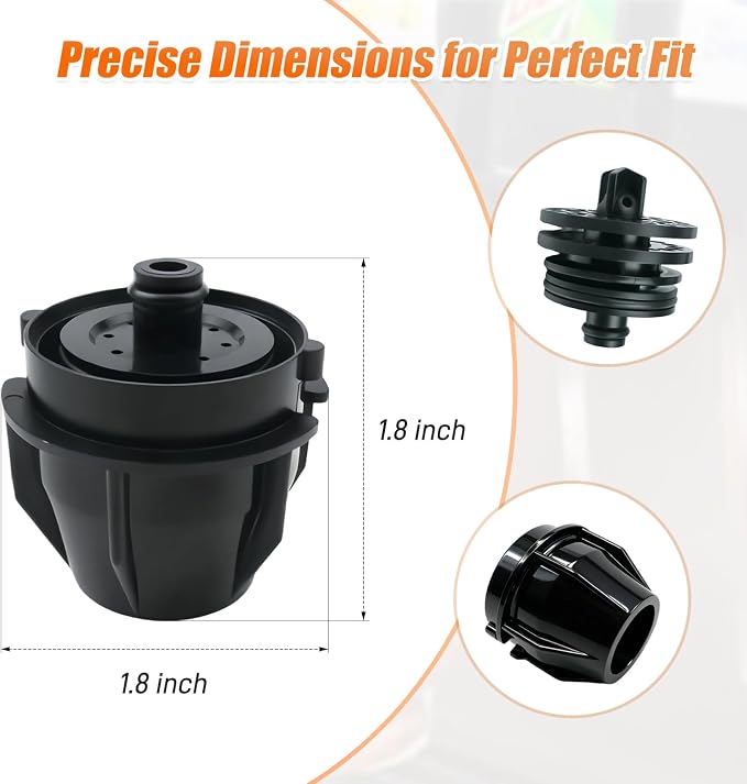 8 Pcs UF-1 Nozzle and Diffuser Assembly Compatible with Most Cola Machine Models, Beverage Dispenser Valve Nozzle Replacement Kit, Inner & Outer Valve Components