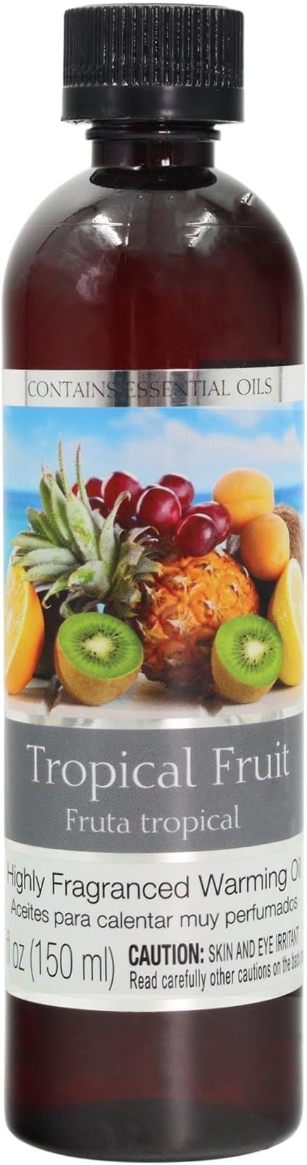 Hosley Tropical Fruit Fragrance Warming Oils, Set of 2, 5oz Each. Ideal Gift for Weddings, spa, Reiki, Meditation, Bathroom Settings.P1