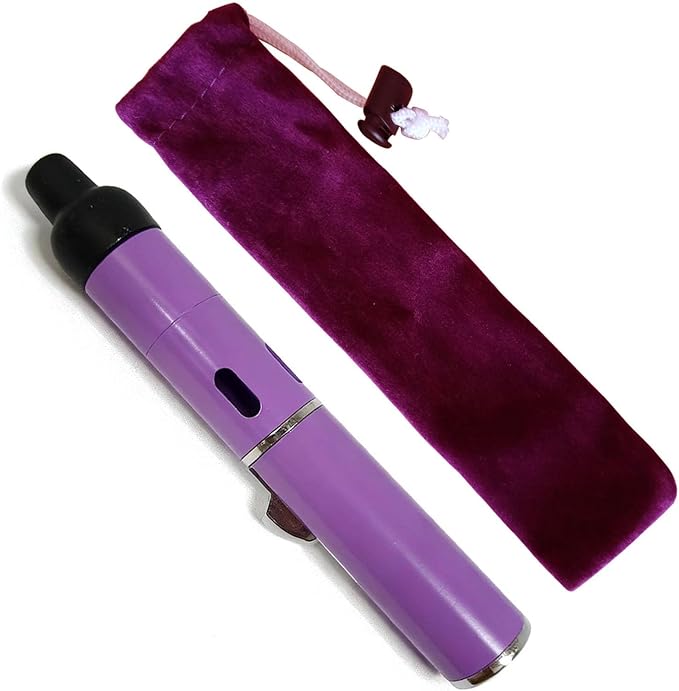 Torch Lighter,Handheld Multifunctional All-in-One Tube Built-in Detachable Windproof Lighter,Outdoor,Indoor,Camping,Candle,Birthday,Light Purple(2PCS)