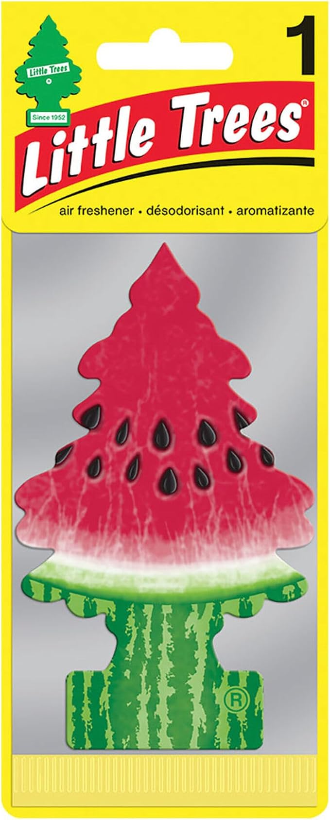 LITTLE TREES Car Air Freshener | Hanging Paper Tree for Home or Car | Watermelon Scent | 6 Pack
