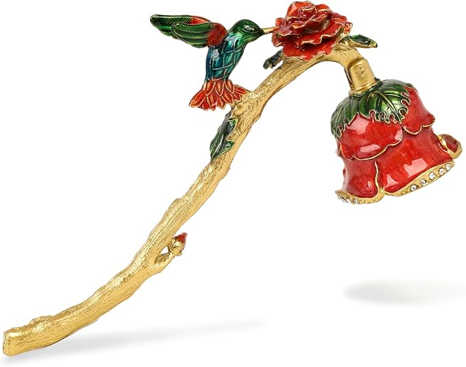 Elegant Royal-Style Candle Snuffer with Pearl Inlay, Candlesnuffers Wick Snuffer Candle Accessory for Putting Out Extinguish Candle (Red)