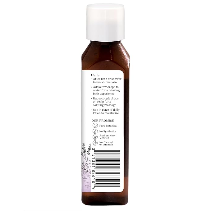 Aura Cacia Body Oil, Relaxing Lavender, 4 Fluid Ounce