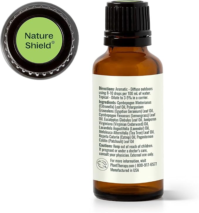 Plant Therapy Nature Shield Essential Oil Blend 30 mL (1 oz) 100% Pure, Undiluted, Natural Aromatherapy, for Camping and Outdoor Activities