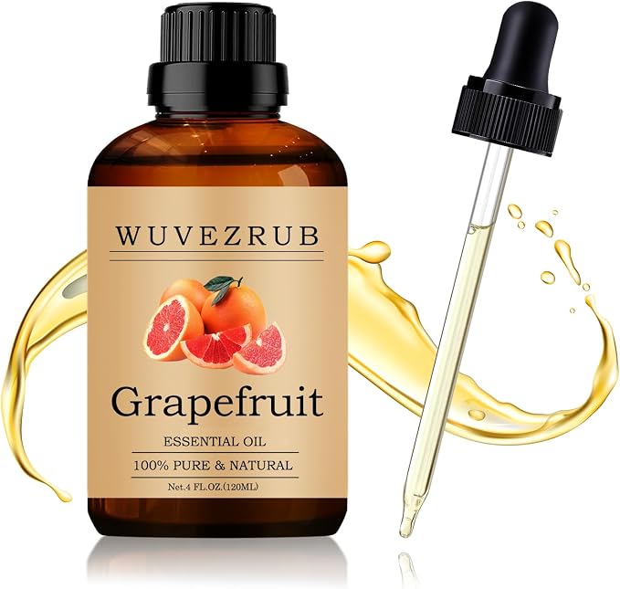 Grapefruit Essential Oil 120ML - 100% Pure and Natural Oils for Aromatherapy Diffuser - 4 Fl Oz/Grapefruit