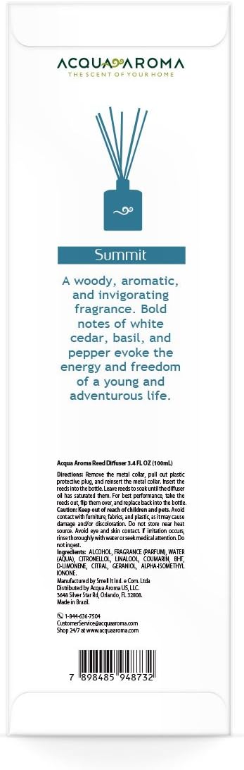 Acqua Aroma Summit Reed Diffuser 3.4 FL OZ (100ml)
