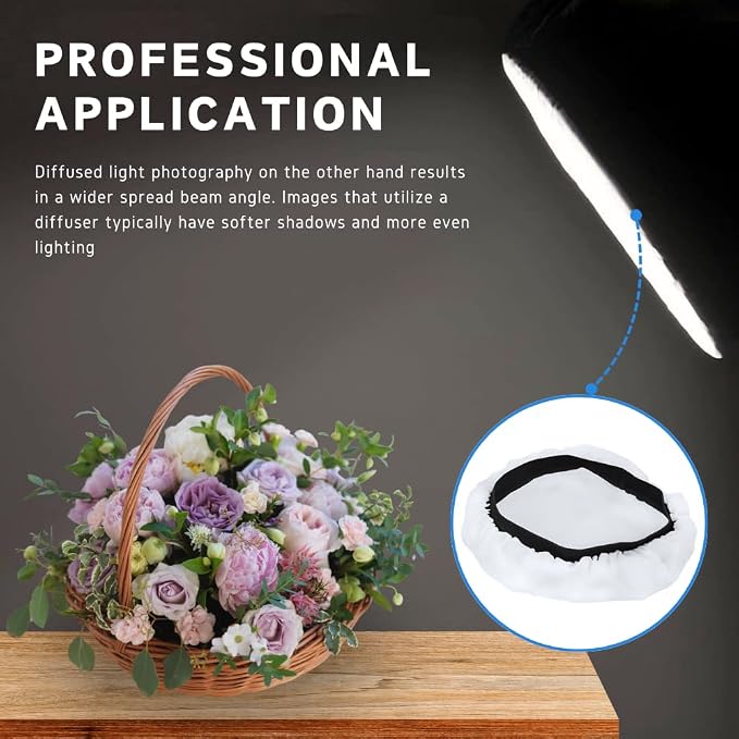 Fotoconic 7" to 11" Soft White Diffuser Sock for Standard Reflector / 27cm Sparkler Reflectors